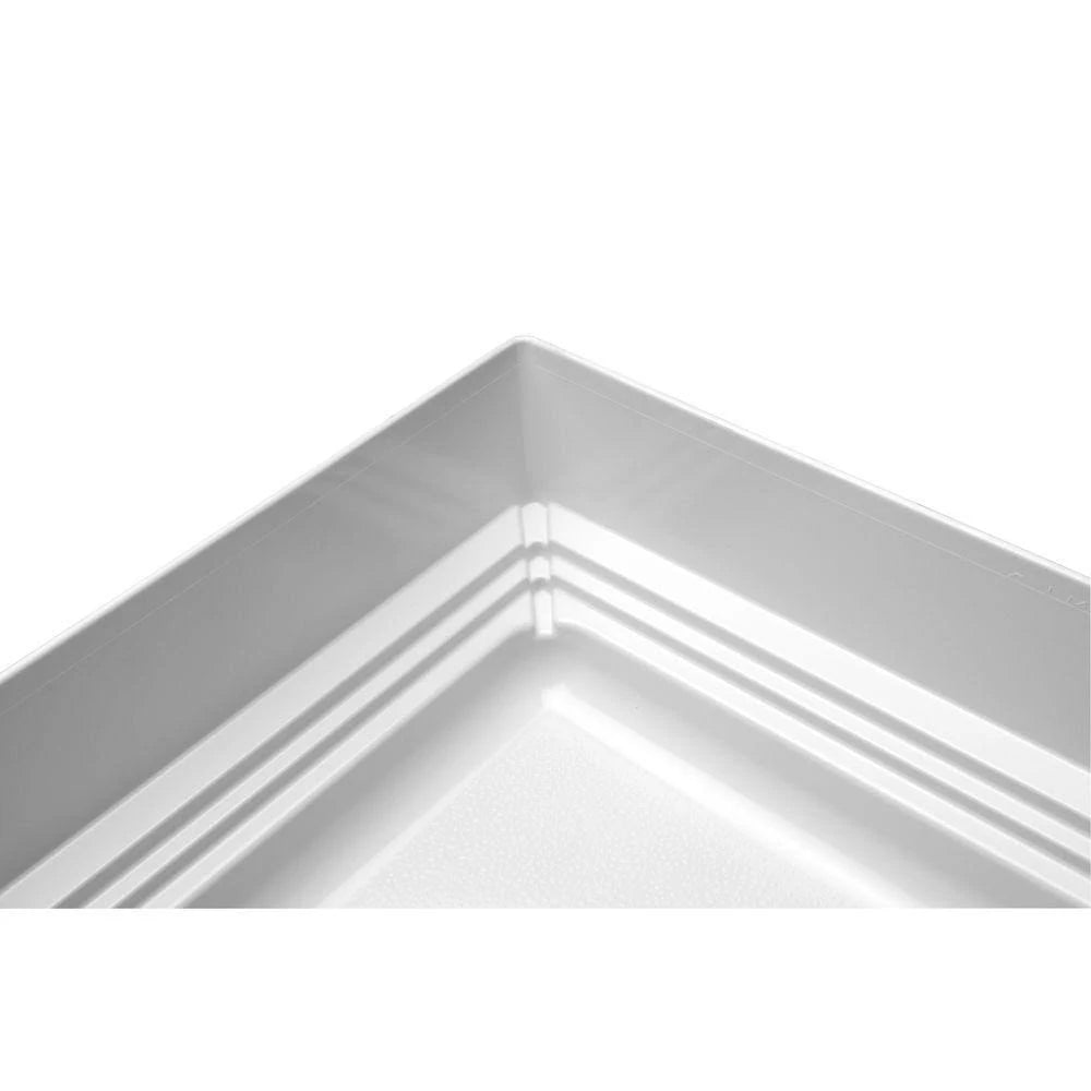 White 32 in. x 32 in. Single Threshold Center Drain Shower Base V97798