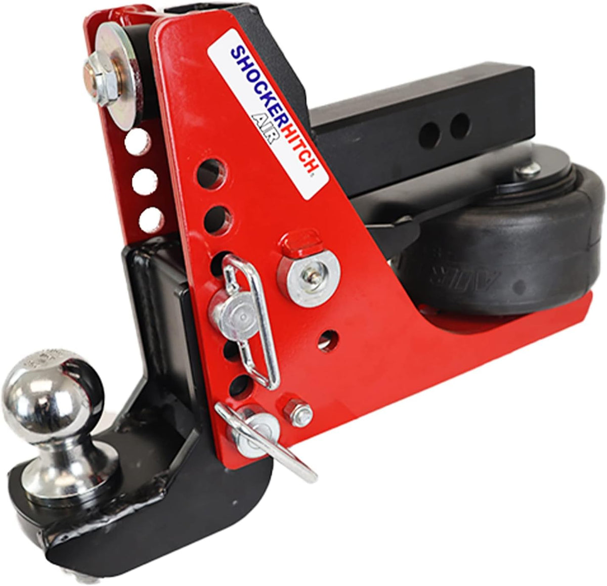 Air Hitch w/ Drop Ball Mount 4-1/2" to 8-1/2" Drop, Fits 2" Hitch, 2" Ball, 12000 lbs I889