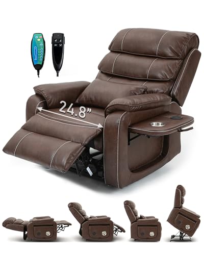 Large Power Lift Recliner with Heated and Massage, Dual Motor, 25in Wide Seat B698