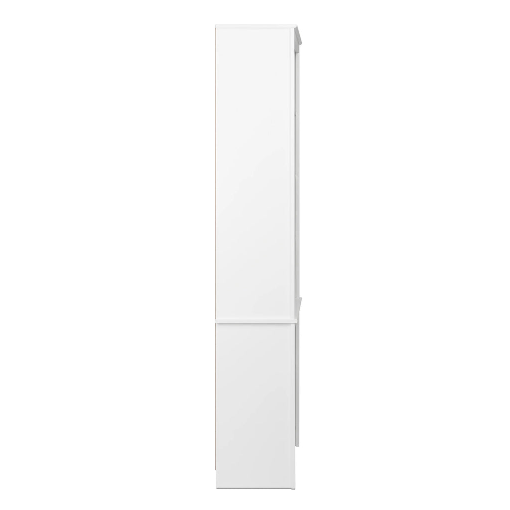 80" Tall White Bookcase with Adjustable Shelves M636944