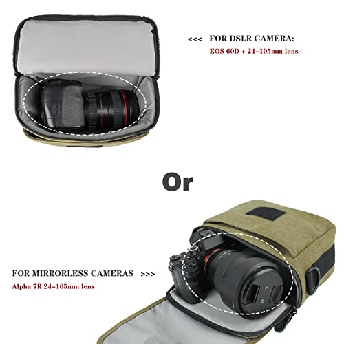 Small DSLR Camera Shoulder Bag Waterproof Messenger Bag Crossbody Case A11040