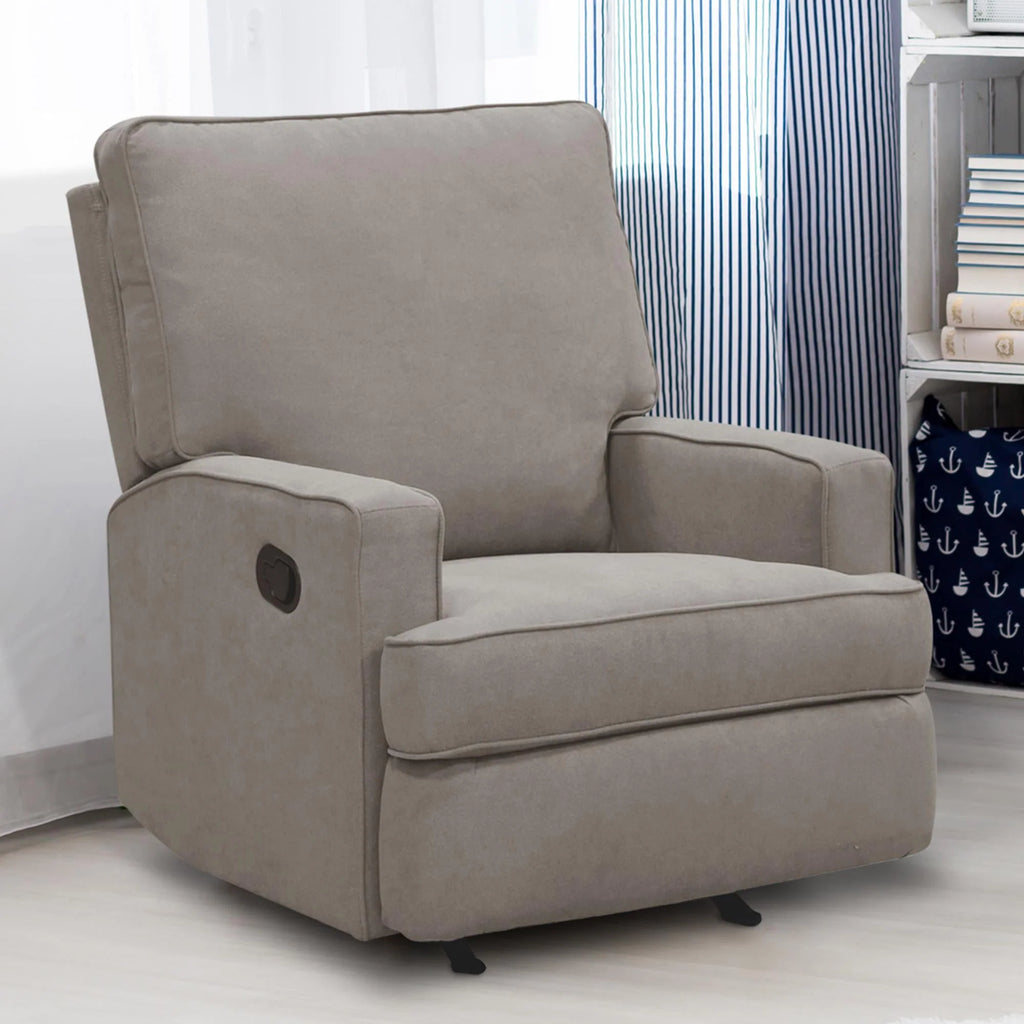 Beige Chenille Rocker Recliner Chair N11057