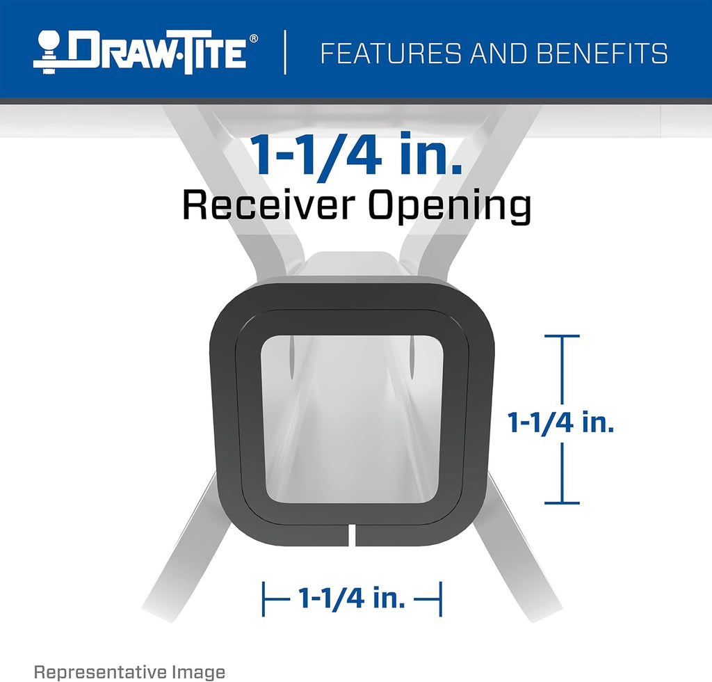 Class II Frame Hitch with 1-1/4" Square Receiver Tube Opening F3194