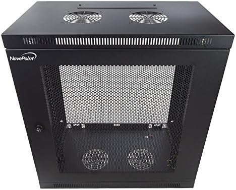 12U Wall Mount Rack 13 Inch Deep Black K6358