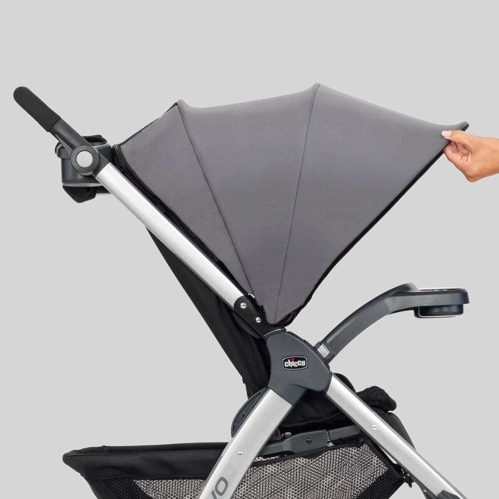 Grey Stroller with Infant Car Seat B198