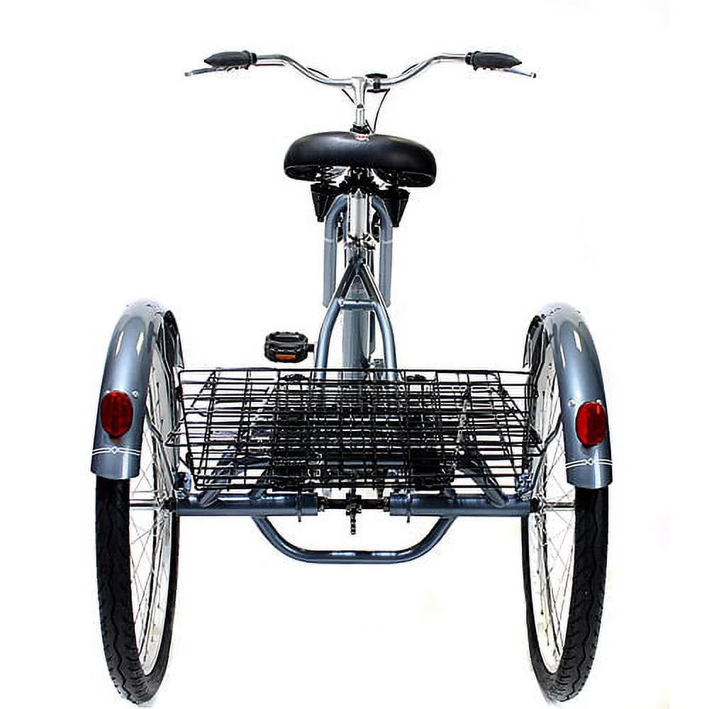 24" Adult Tricycle with Rear Storage Basket V341