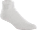 White Large Closed Toe Mini-Crew Socks A896