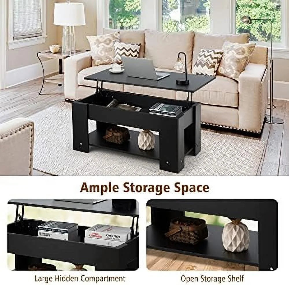 Lift Top Coffee Table with Hidden Compartment R931