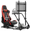 Racing Simulator Cockpit with Monitor Mount, red Seat G494