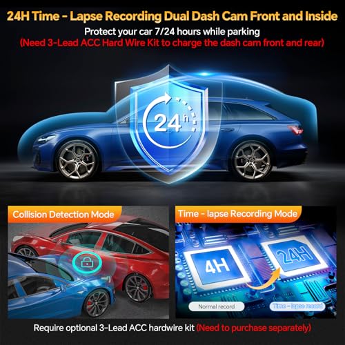 3 Channel Dual Dash Camera with 64GB Card N815