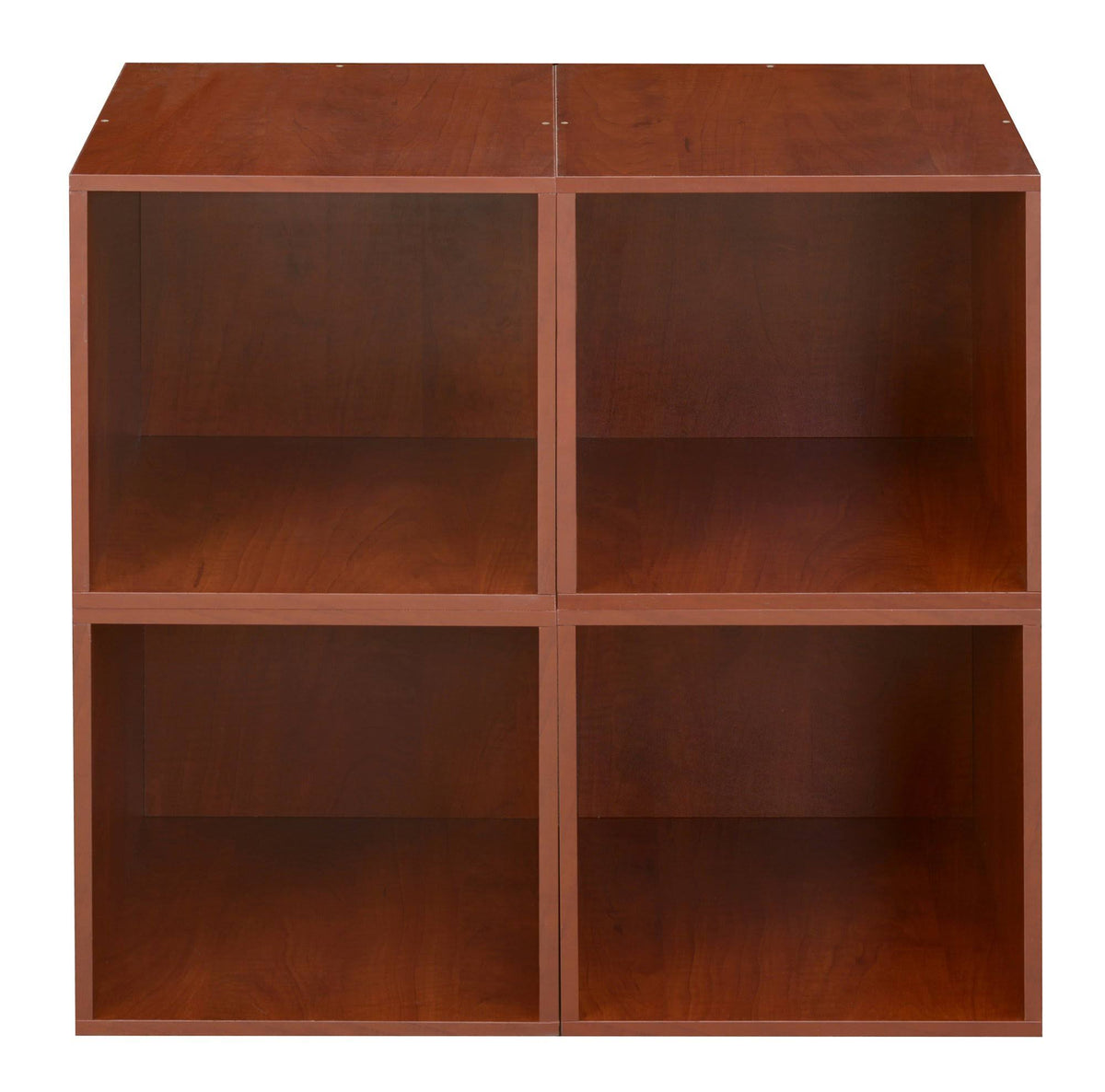 White Wood Grain 4 Cube Storage Set S58883