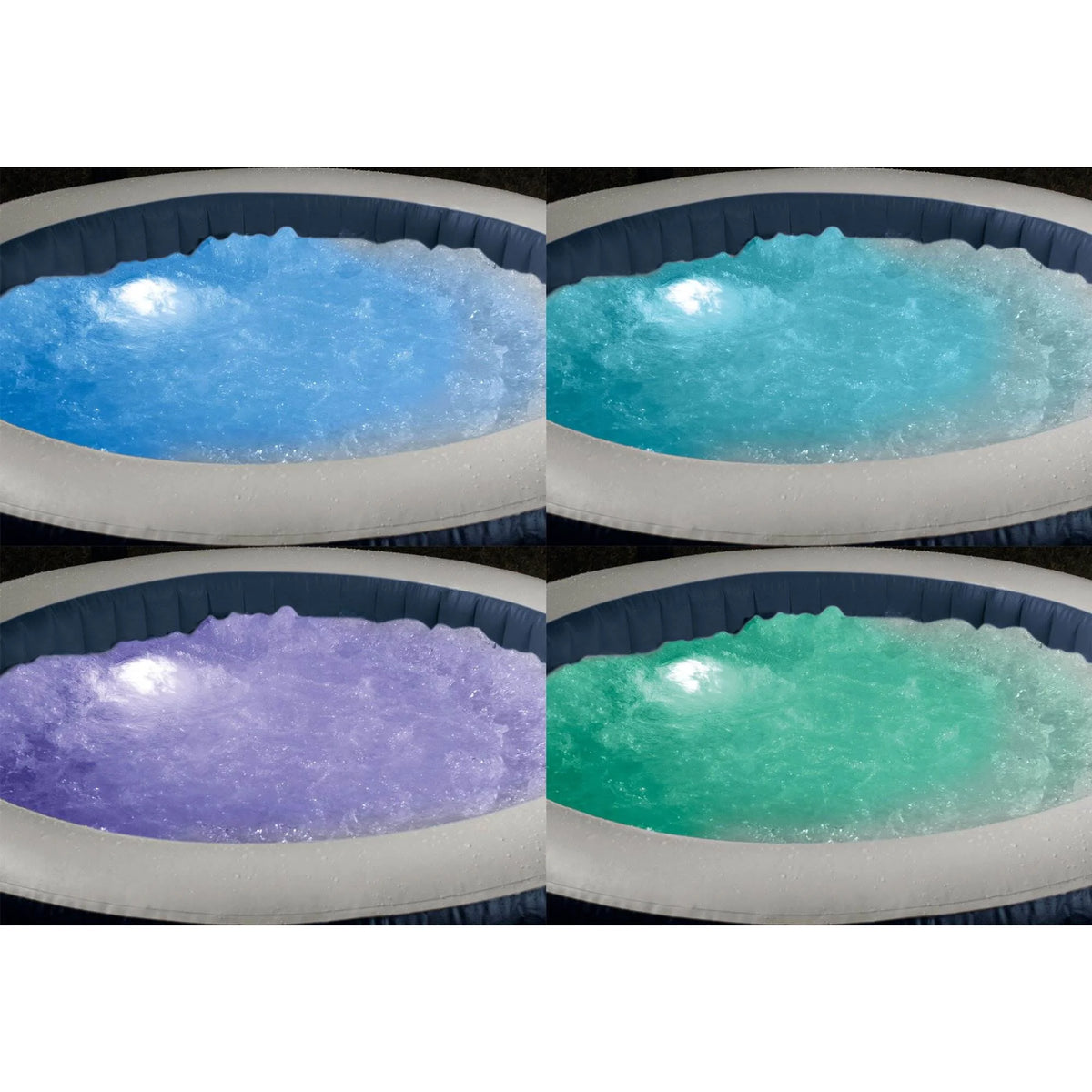 4 Person Inflatable Hot Tub with LED Light R805