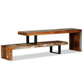2 Tier Wooden TV Stand with Storage U1018