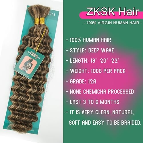 100g 100% Unprocessed Brazilian Virgin Curly Braiding Human Hair Extensions J2309