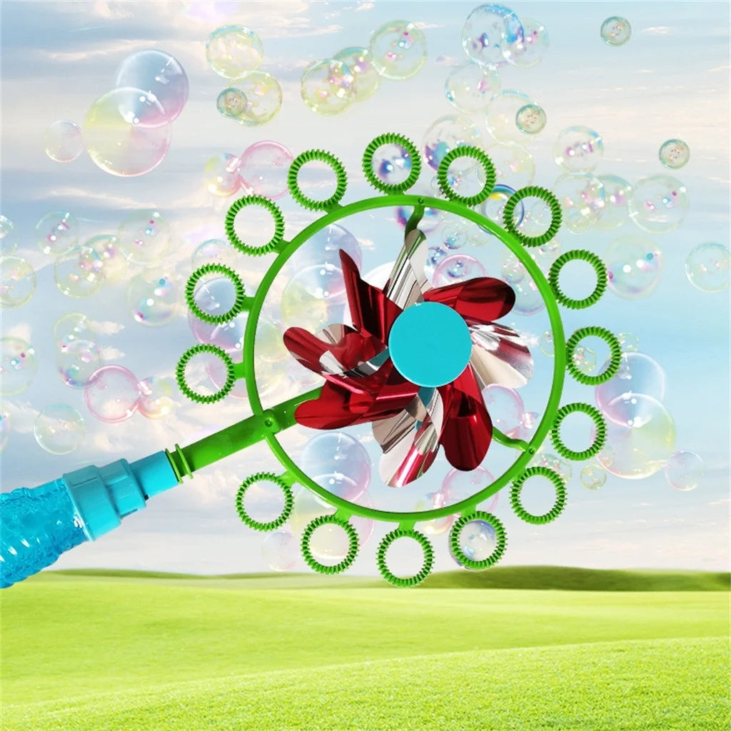 2-in-1 Bubble Stick Windmill Magic Portable Bubble Wand 20Ml N64243