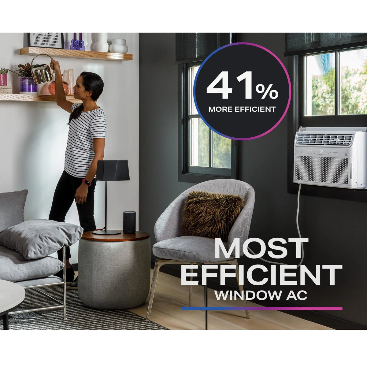 10,000 BTU Smart Window-Mounted Air Conditioner L1821