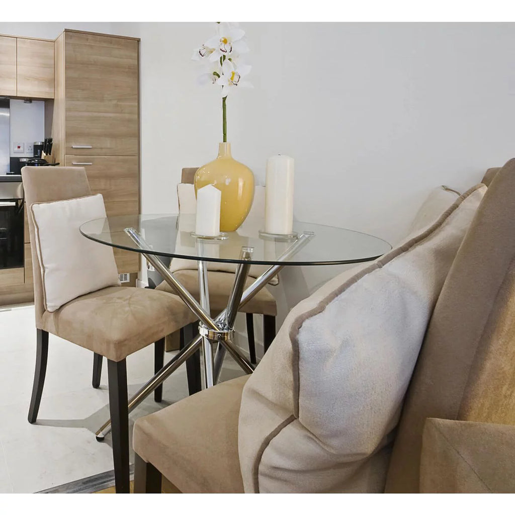 16 Inch Round Tempered Glass Table Top H1865