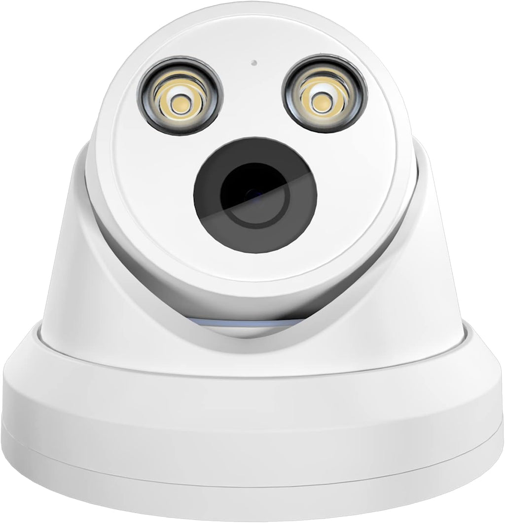 5MP Outdoor PoE IP Dome Camera with Full Color Night Vision P1333