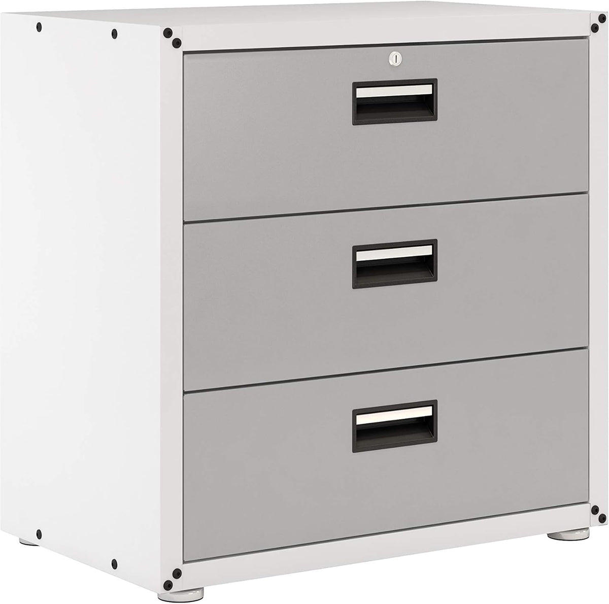Black 3 Drawer Steel Cabinet O1844