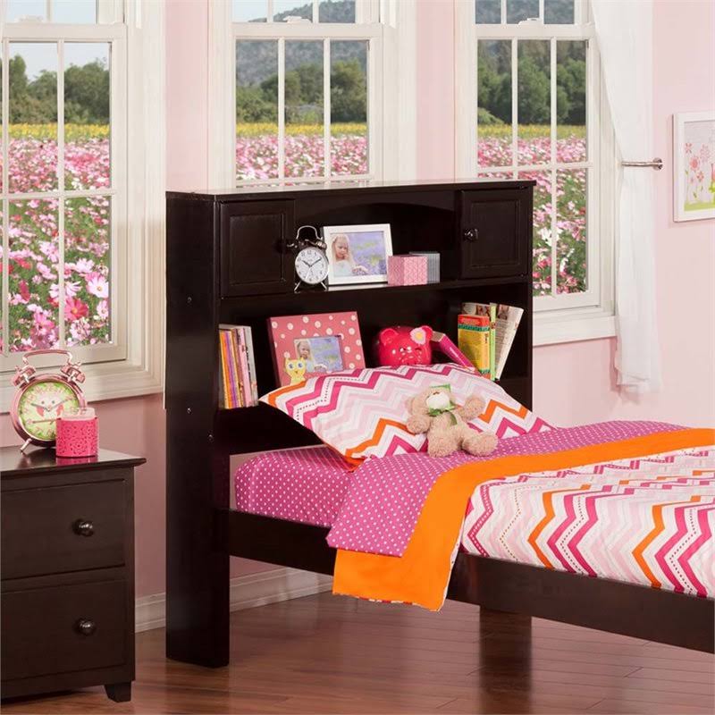 Twin Bookcase Headboard in Espresso X718385