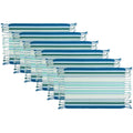Stripe Fringed Placemat Set of 6 J381569