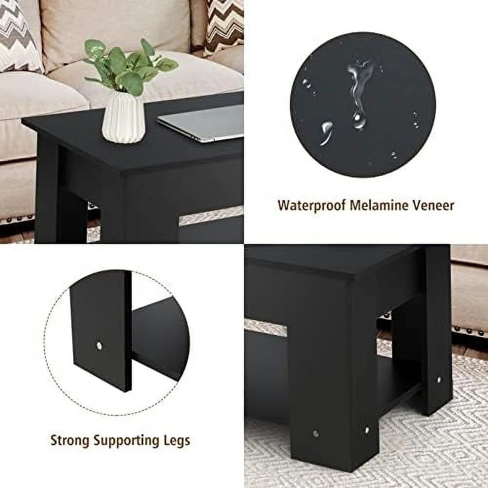 Lift Top Coffee Table with Hidden Compartment R931