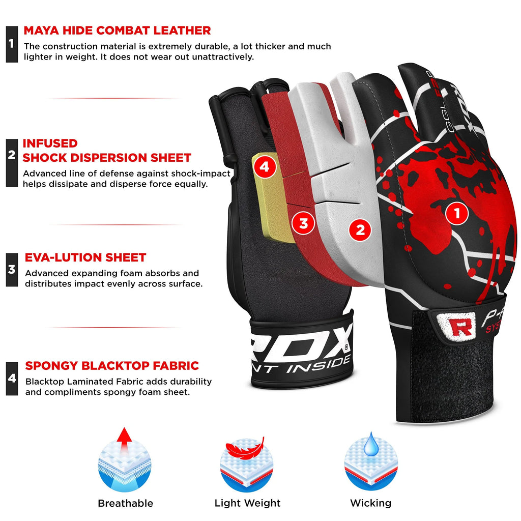 Small Cowhide Leather MMA Gloves W5752