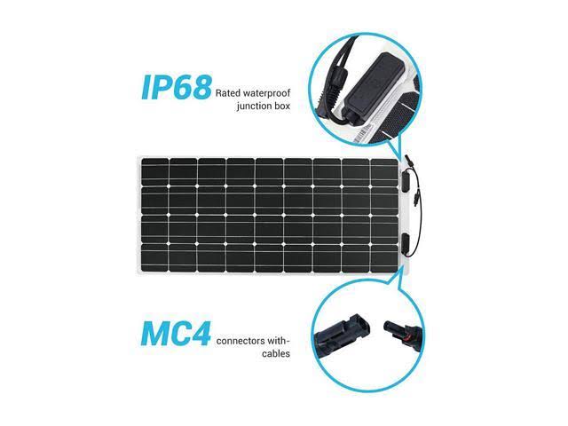 100 Watt 12 Volt Flexible Monocrystalline Solar Panel H613324