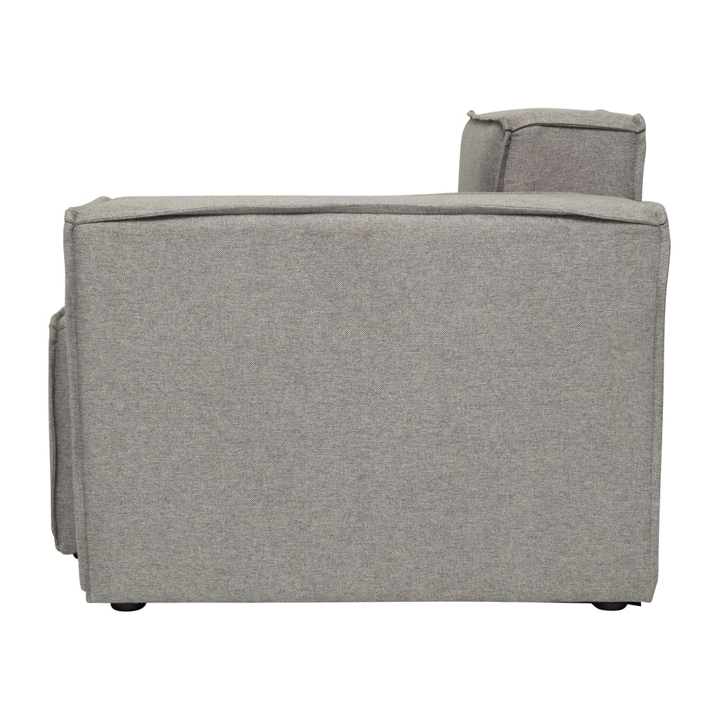 Gray Modular Sectional Sofa with Arm Rest U278