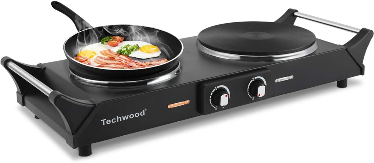 1800W Portable Dual Burner Electric Hot Plate V1489