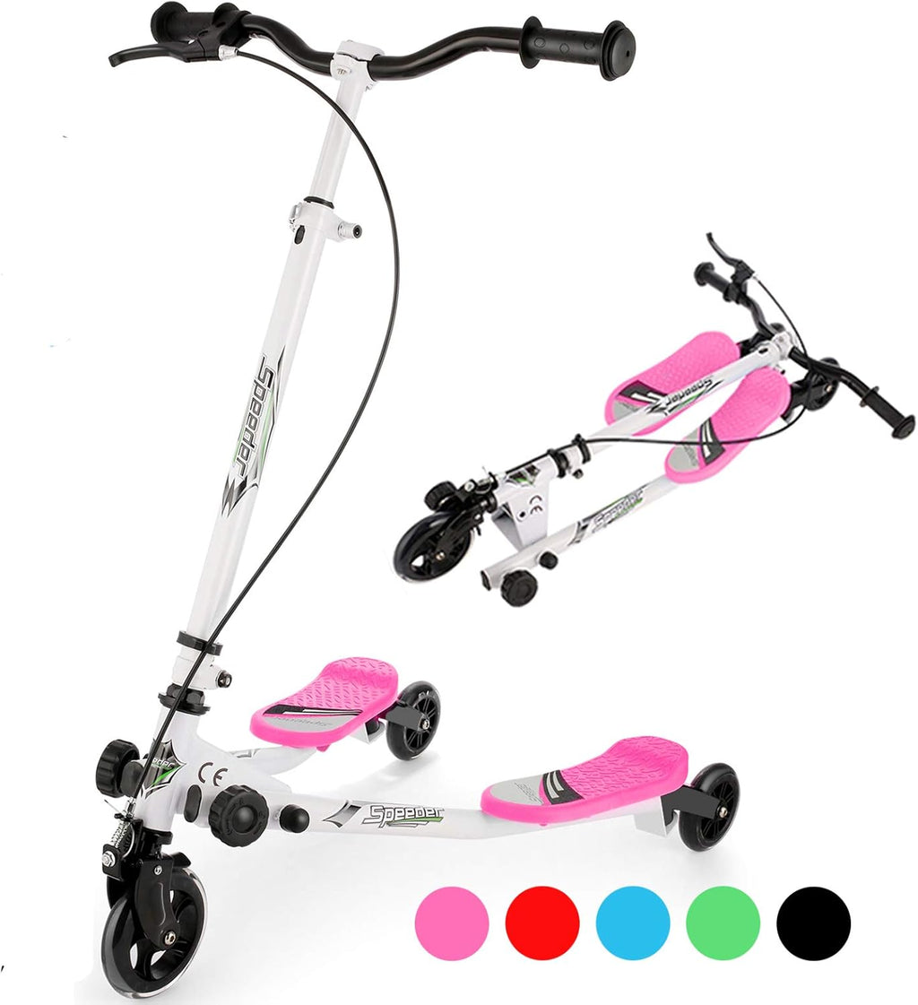 3 Wheel Folding Kids Scooter with Adjustable Handlebar, Pack of 2 V334