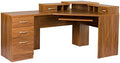 Large Autumn Oak Corner Desk B145