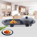 2 In 1 Portable Electric Non-stick Hot Pot Barbecue Grill T94958