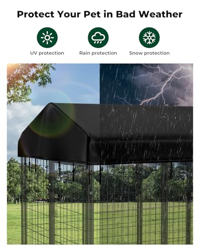 420D Waterproof UV-Resistant Dog Kennel Cover H403728