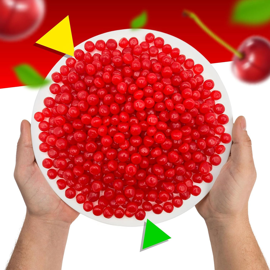 Cherry Sours Chewy Balls Candy (2 Pound Bag) G3450