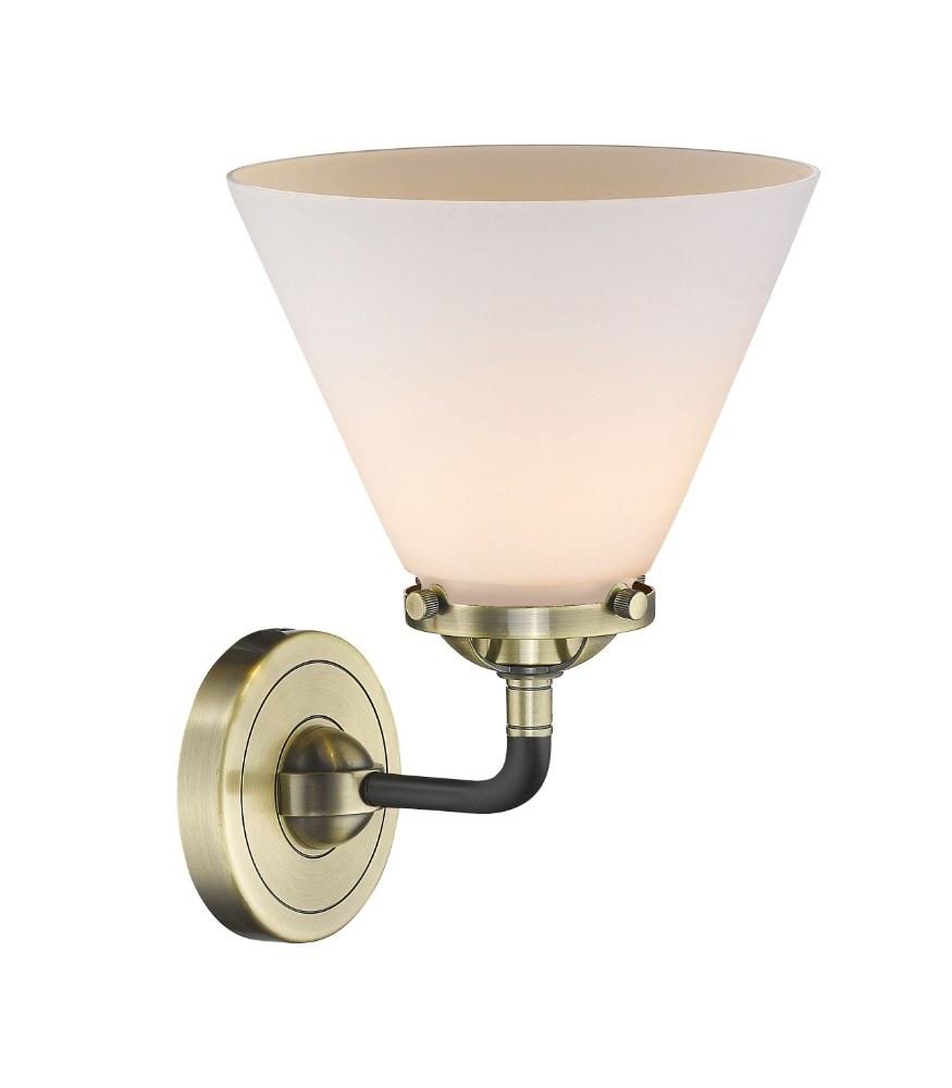 Brushed Satin Nickel Large Cone 1 Light Sconce X752