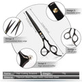 7 Inch Dog Grooming Scissors Kit with Curved Scissors Q206848