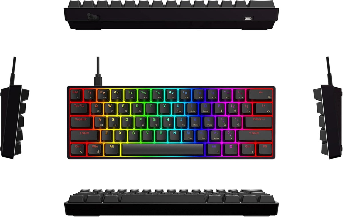 61 Keys Aluminum Case Hot Swappable Mechanical Keyboard L2248