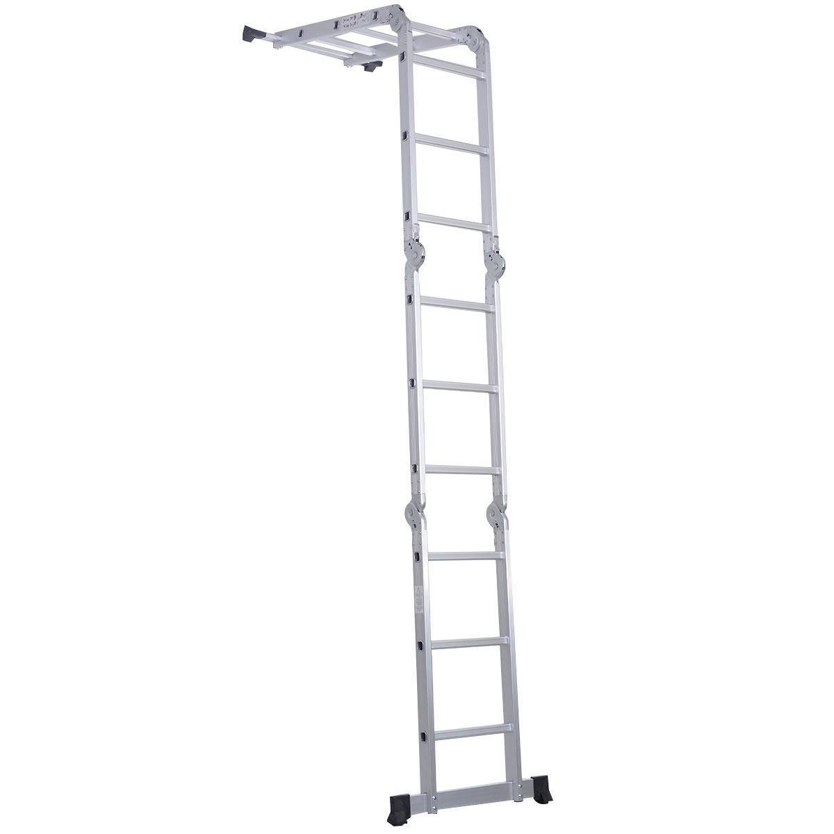 12.5ft Aluminum Folding Scaffold Ladder C41531