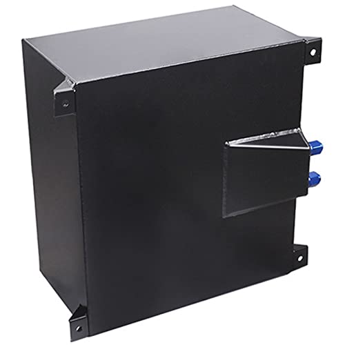 Polished Aluminum Black Universal Fuel Cell Tank with Cap and Level Sender K3442