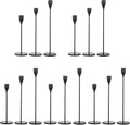 Black Taper Candle Holders Set of 3 Z260323