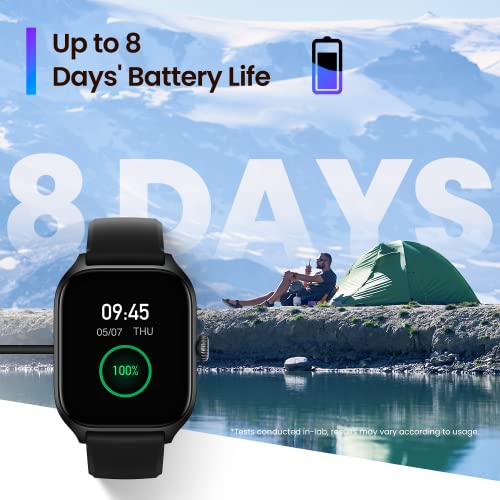 Black 43mm Smart Watch with GPS P75161