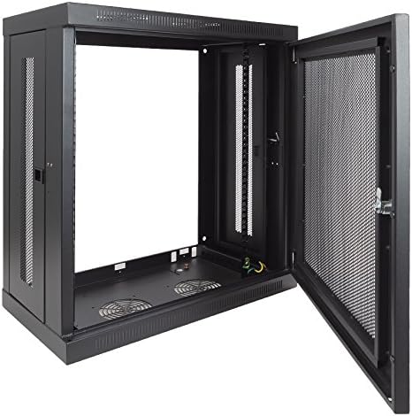 12U Wall Mount Rack 13 Inch Deep Black K6358