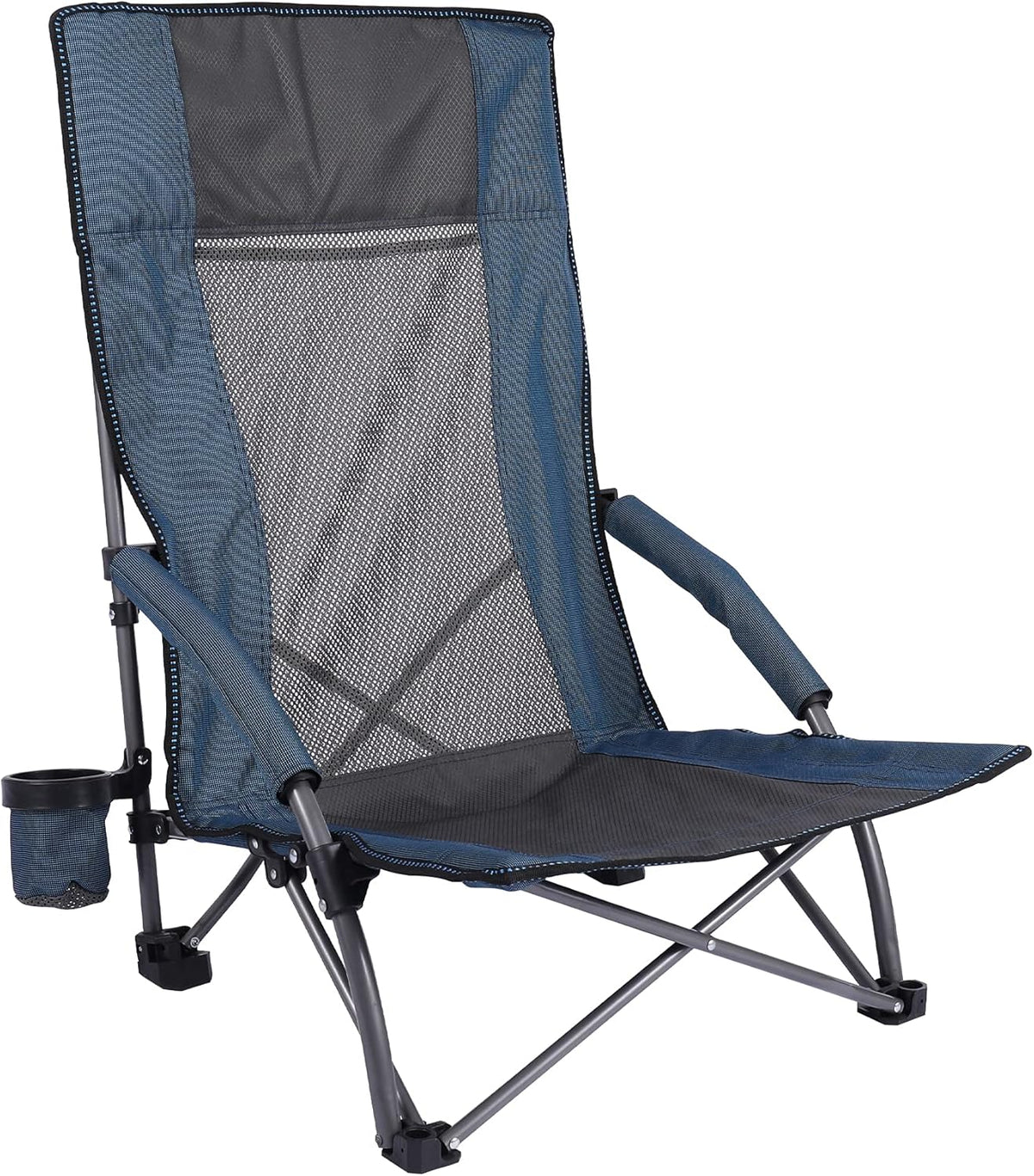 Blue Lightweight Folding Beach Chair E310