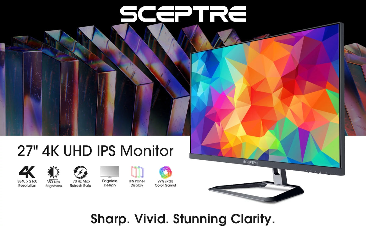 27" 4K UHD IPS Monitor 70Hz DisplayPort HDMI 99% sRGB Built-in Speakers G8663