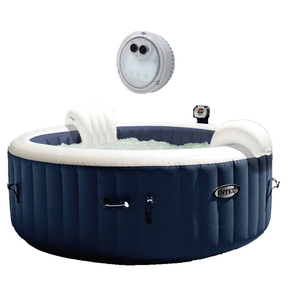 4 Person Inflatable Hot Tub with LED Light R805