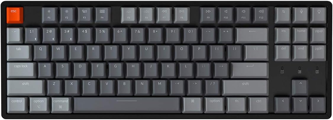 Tenkeyless Wireless Mechanical Keyboard with RGB Backlight Aluminum Frame G22554