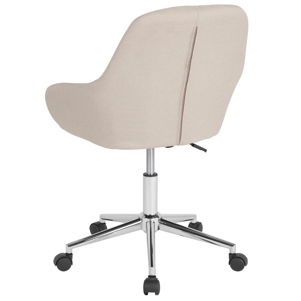 Beige Fabric Mid-Back Chair L821834