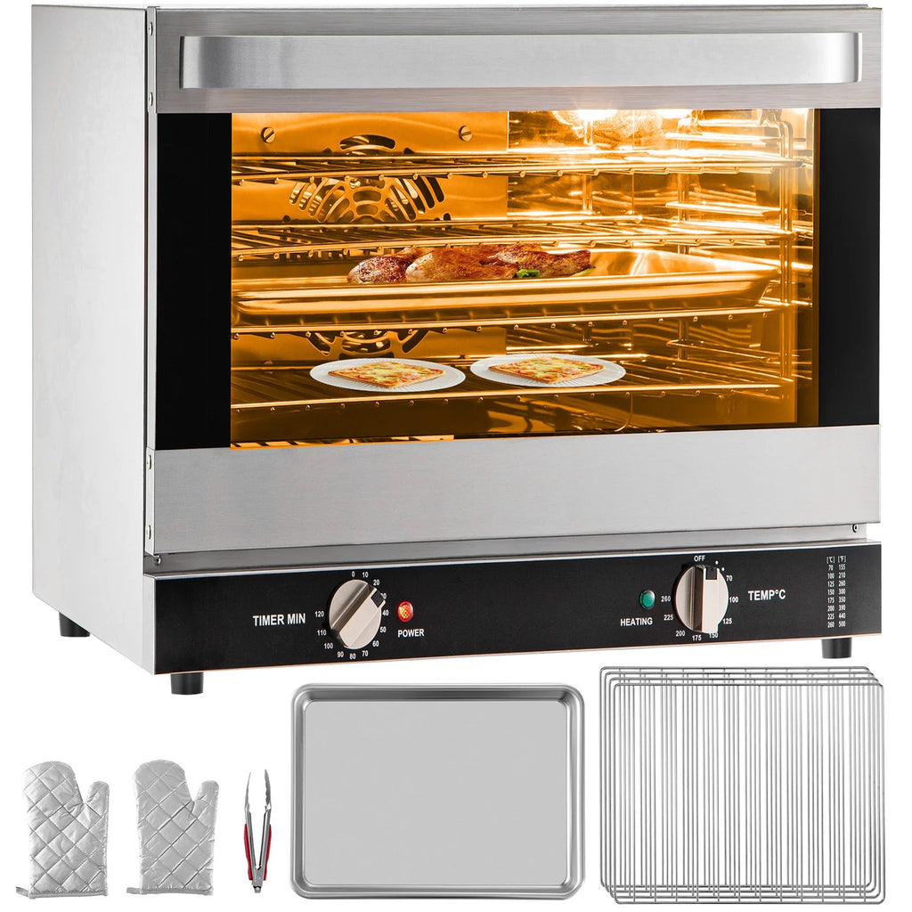 Commercial Convection Oven, 66L, 1800W, 4-Tier U800226