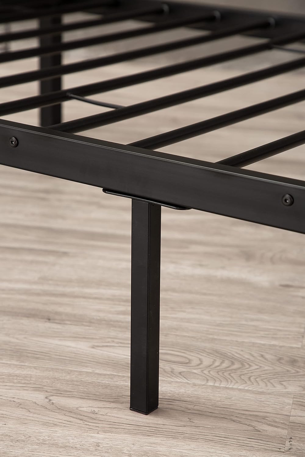 Black Twin Size Canopy Bed Frame D334